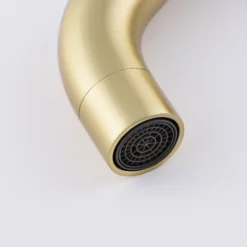 Brushed Gold Single Hole Bathroom Sink Faucet Basin Lavatory Faucet RB0960 -Cheap RBrohant Store RB0960 5