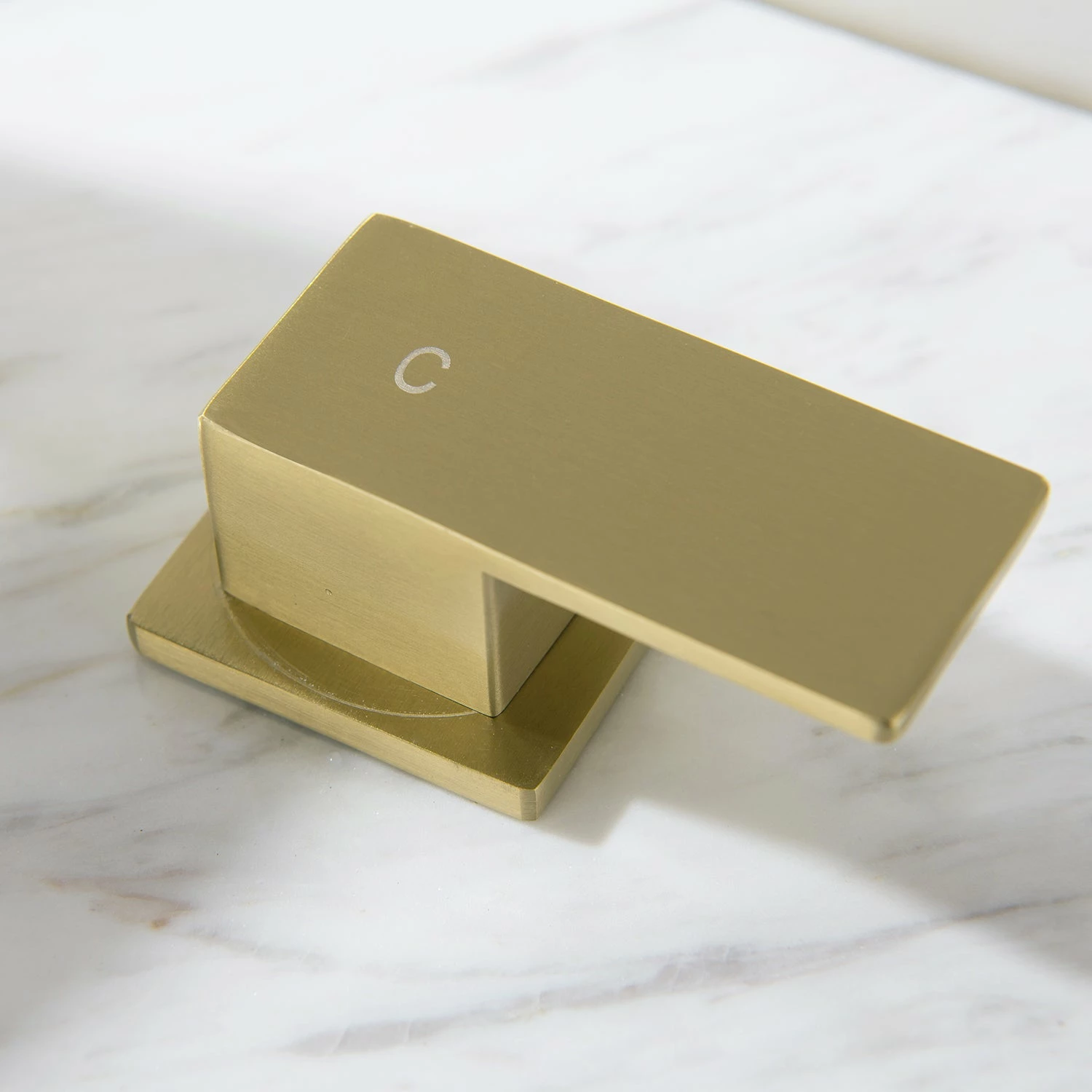 Widespread 2 Handle Bathroom Sink Faucet Brushed Gold RB0980 7 Widespread 2 Handle Bathroom Sink Faucet Brushed Gold RB0980 - Image 7