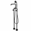 Matte Black Freestanding Tub Faucet Clawfoot Industrial Tub Faucet With Hand Shower RB0992