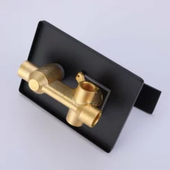 Wall Mounted Matte Black Tub Filler With Tub Spout And Hand Shower RB1014 -Cheap RBrohant Store RB1014 6 97bc08d4 2b9b 491d 9bf5 5ab718247806