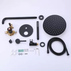 Wall Mount Shower Faucet Set With Pressure Balance Valve RB1051 -Cheap RBrohant Store RB1051 9