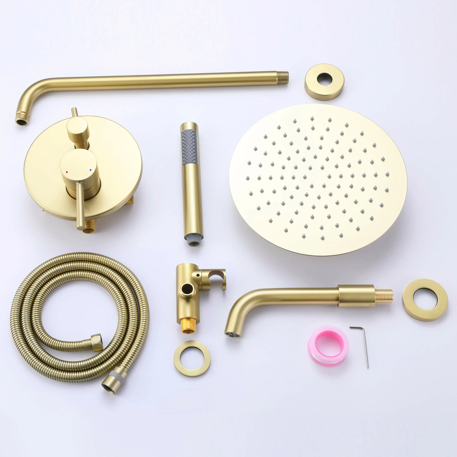 Shower System Matte Black Wall Mount 3-Function Tub Shower Combo Set RB1109 14 Shower System Matte Black Wall Mount 3-Function Tub Shower Combo Set RB1109 - Image 14