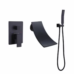 Wall Mounted Waterfall Bathtub Faucet With Hand Shower RB1088