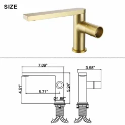 Bathroom Lavatory Basin Sink Faucet With Extended Spout RB1090 -Cheap RBrohant Store RB1090