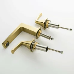 Two Handle Basin Widespread Bathroom Vanity Sink Faucet Deck Mounted RB1098 -Cheap RBrohant Store RB1098 7