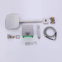 Wall Mounted Concealed Thermostatic Waterfall & Rainfall Shower System RB1103 -Cheap RBrohant Store RB1103 10