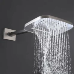 Wall Mounted Concealed Thermostatic Waterfall & Rainfall Shower System RB1103 -Cheap RBrohant Store RB1103 5