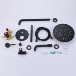 Shower System Matte Black Wall Mount 3-Function Tub Shower Combo Set RB1109 23 Shower System Matte Black Wall Mount 3-Function Tub Shower Combo Set RB1109 -Cheap RBrohant Store RB1109 9