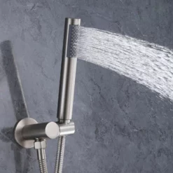 Shower System With 12-Inch Rain Shower Head Wand 4pcs Body Jets RB1115 -Cheap RBrohant Store RB1115 6