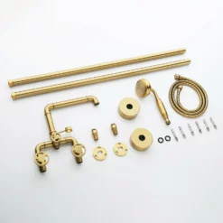 Industrial Style Freestanding Bathtub Faucet Floor Mounted Tub Filler 2 Wheel Knobs RB1142 16 Industrial Style Freestanding Bathtub Faucet Floor Mounted Tub Filler 2 Wheel Knobs RB1142 -Cheap RBrohant Store RB1142 9