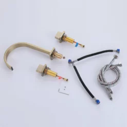 Two Handle Widespread Bathroom Sink Faucet Brushed Gold RB1189 14 Two Handle Widespread Bathroom Sink Faucet Brushed Gold RB1189 -Cheap RBrohant Store RB1189 7