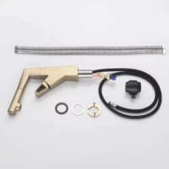 Bathroom Sink Faucet With Pull Out Sprayer Liftable Mixer Tap Brushed Gold RB1196 -Cheap RBrohant Store RB1196 8