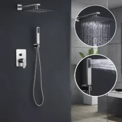 Pressure-Balanced Wall Mount Complete Shower System RB0821 -Cheap RBrohant Store RCS85018BNUS 3