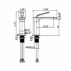 Deck Mount Single Hole Faucet Bathroom Sink Faucet -Cheap RBrohant Store SIZE 35bc5ca1 e8c4 4af1 8f10 bde7468b3cd9